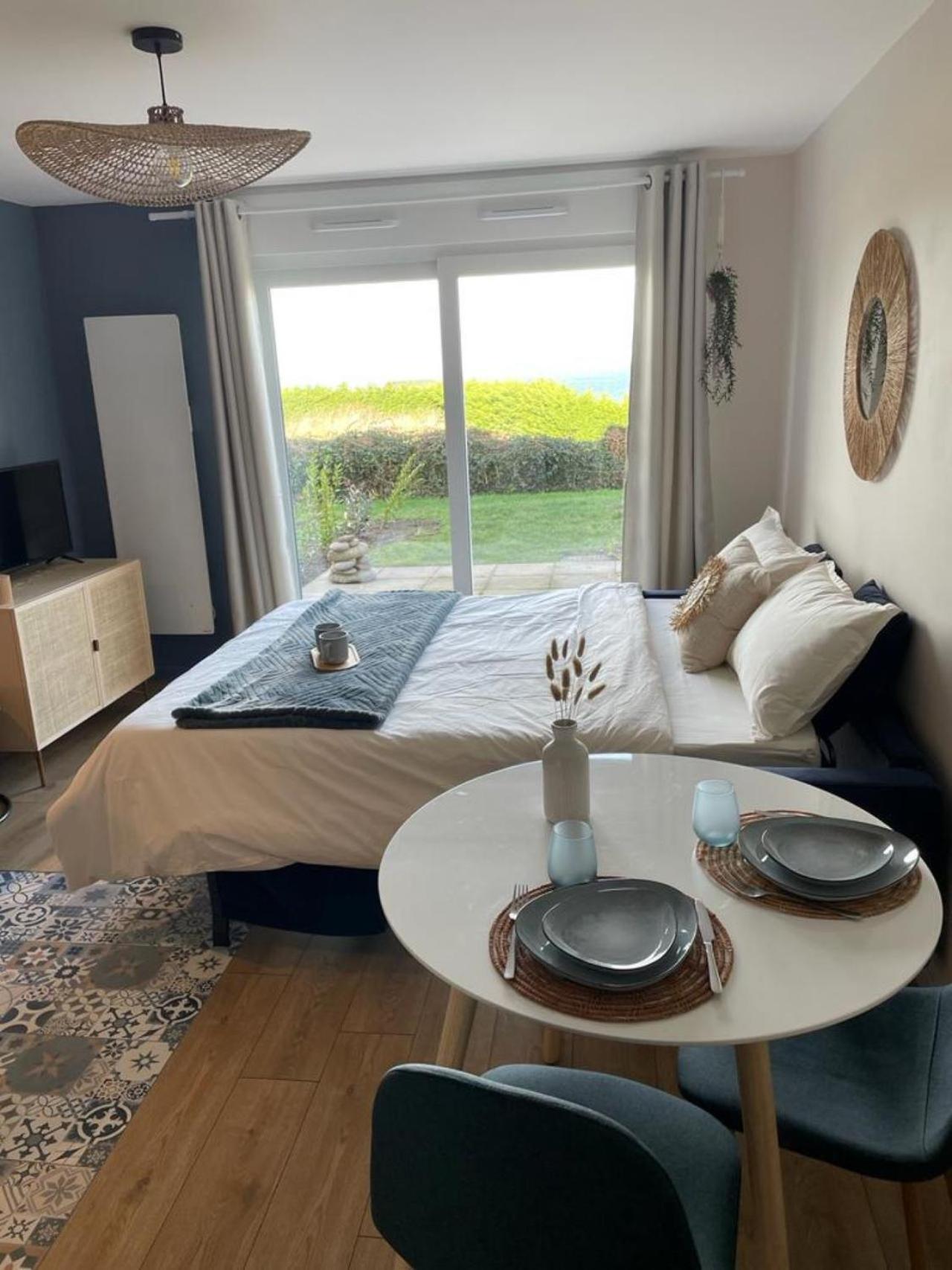 Bienvenue Au Studio L'Escale Bleue Avec Vue Mer Et Sur Le Cap Frehel Saint-Cast-le-Guildo Exterior foto
